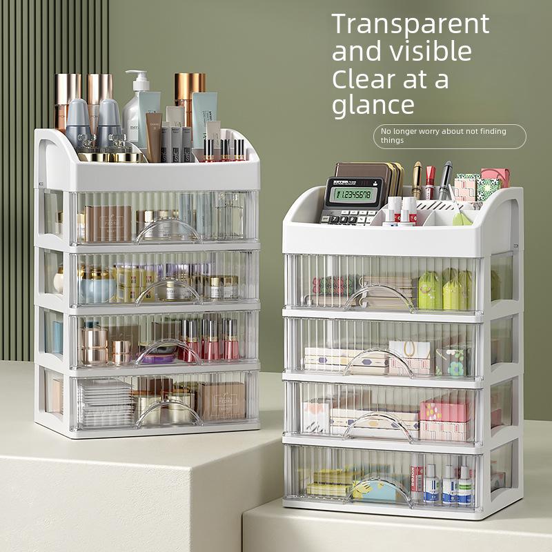 Multi-Layer Desktop Organizer: Hair Accessories, Jewelry, Cosmetics, Stationery Storage Box