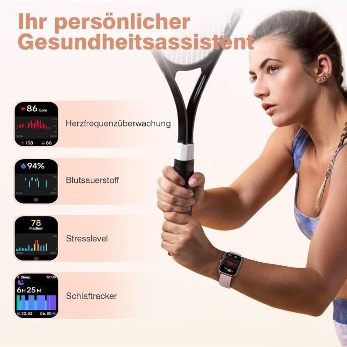 Fitpolo Montre Connectée Femme avec Fréquence Cardiaque
