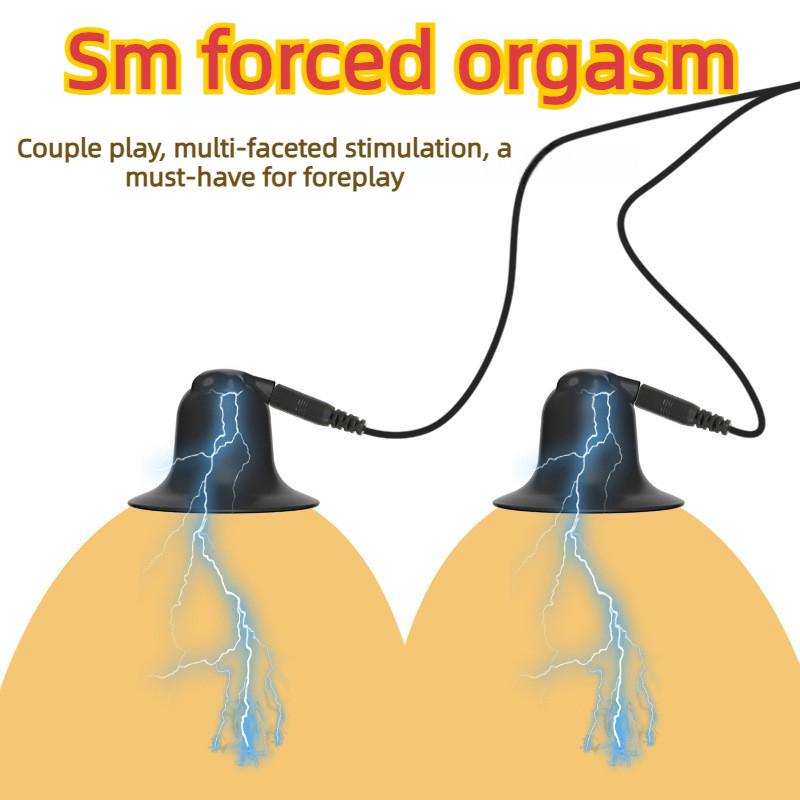 BDSM Electric Shock Nipples Clamps Breast Stimulation Metal Labium Clitoris Clips Slave Bondage Chest Massage Bdsm Sex Toy Adult