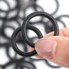 5/50Pcs O Ring Rubber Sealing Washer Black Gasket Oil Resistant High Temperature Ring with Spring Clip Wrench Component Tools