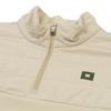 Onoff Men S Woven Color Block Half Zip Fleece T ShirT Of9103gb Beige