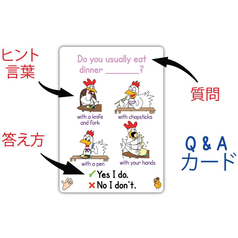 Hard Level Catch The Chicken English Card Game for Kids Q&A