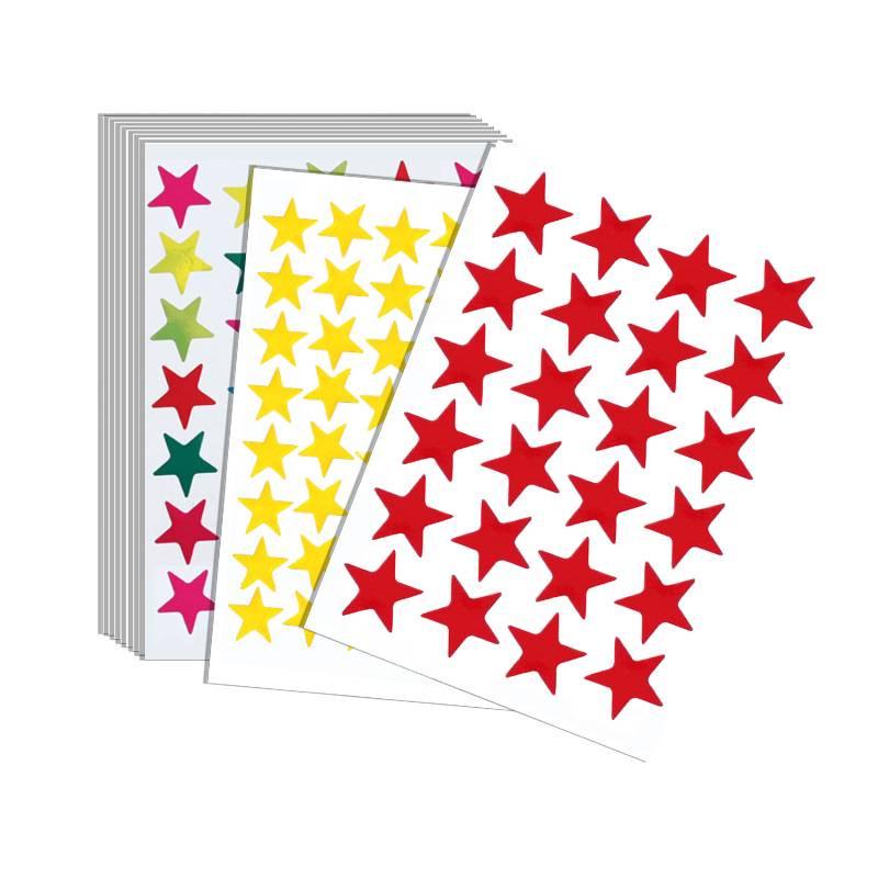 Five-Pointed Star Reward Stickers for Kindergarten - Teacher and Student Self-Discipline Chart