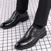 Fashion Handcrafted Mens Oxford Shoes Genuine Calfskin Leather Brogue Dress Shoes Classic Business Formal Shoes Man 2025