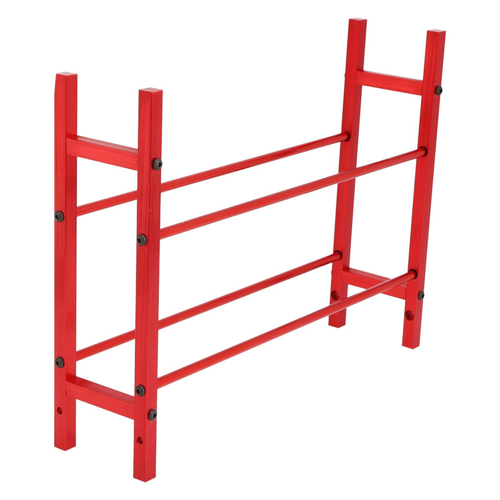 

2Tiers RC Tyre Aluminum Alloy Shelf 1.9in Wheel Tire Storage Rack for SCX10 90046 D90 1 10 Model Crawler CarRed червоний