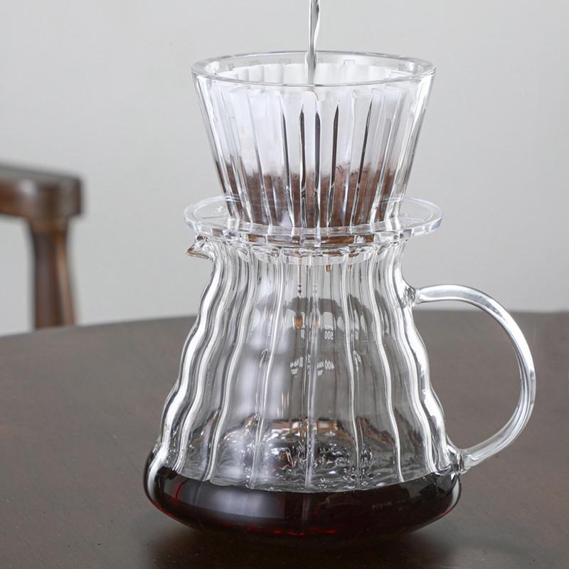 Wave Coffee Dripper  Eye Pour Over Coffee Funnel Filter Cups Coffee Maker Flat Bottom Increase Uniformity