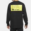 Nike ISPA Series Comfort Casual Sports Long Sleeve T-Shirt Men Tops Black CW7328-010