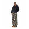 Retro Washed Diagonal Pocket Camouflage Cargo Pants Men's and Women's American High Street Easiest for Match Vibe Straight-leg Loose Casual Trousers
