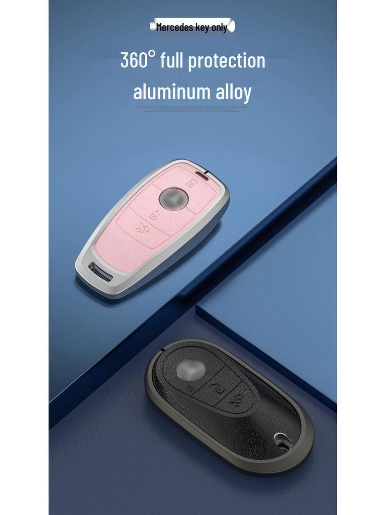 Mercedes Key Fob Protective Case: Fits E300L, C260L, A200L, GLC300L, GLE, and C200L Models