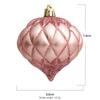 3Pcs/Box Painted Onion Balls Christmas Tree Ornament Plastic DIY Crafts Painted Christmas Gifts Boxes Pendant Hanging Ornament