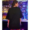 Black Cotton Women's Oversized T Shirt Designer Casual Wear Top Pack of 3 Set