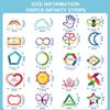Crtiin 100 Pcs Sensory Strips Anxiety Calm Mindfulness Stickers Fidget Stress Breathing Sensory Sticker Different Textures Rough Tactile Tape for