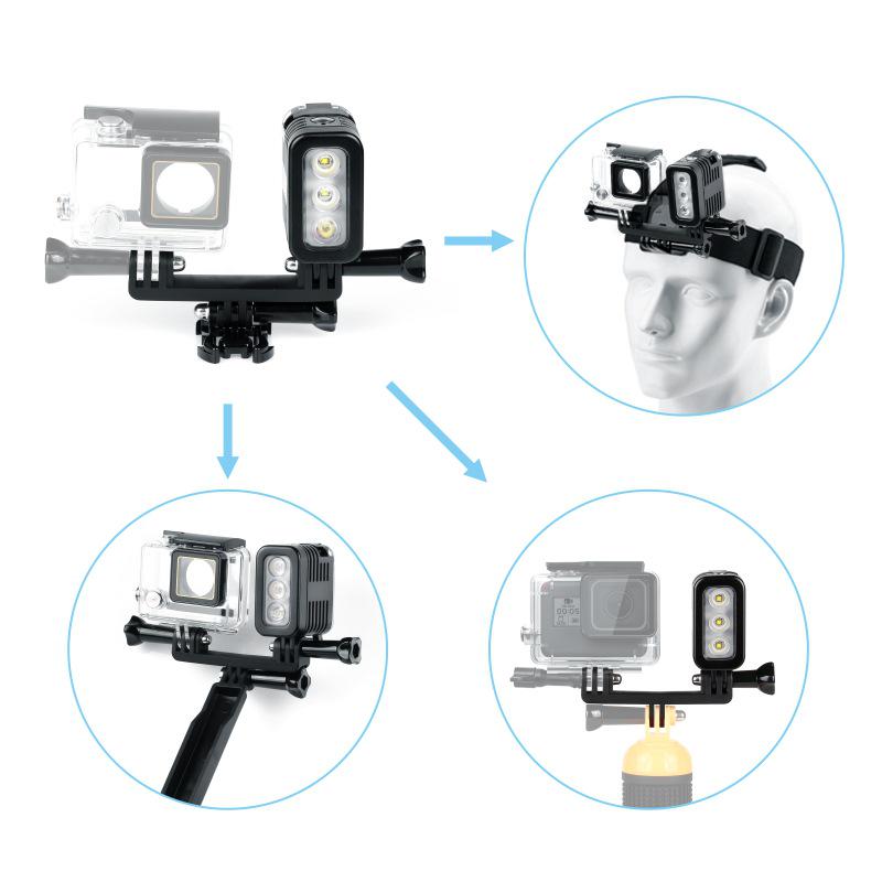 Waterproof Fill Light for GoPro Accessories - Compatible with GoPro 9-13 Sports Cameras