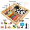Multi-Board Game Set: Go-Moku, Checkers, Chinese Checkers, Chess, Animal Chess, Army Chess – Parent-Child Educational Toy