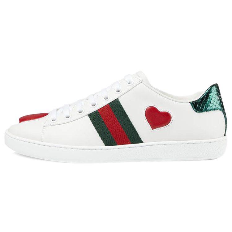 Gucci Wmns Ace Low 'Heart' Women's 435638 02JS0 9074