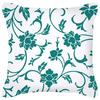 Blue Green Flower Leaf Printed Pillowcase Stripe Geometric Sofa Cushion Cover Home Decor Throw