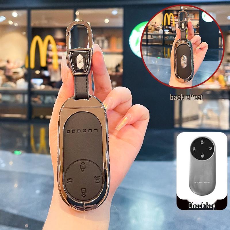 Kompatibel mit 2026 LUXEED R7 Schlüssel: Neue LUXEED S7 Bluetooth Smart Schutzhülle Tasche mit Schnalle.