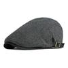 Vintage Tweed Newsboy Cap Casual Driving Flat Cap for Men Classic Herringbone Adjustable Side Buckle