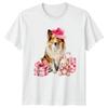 Shetland Sheepdog Dog Collie Wearing Unisexs TShirt Sheltie Lover Dog Breeds