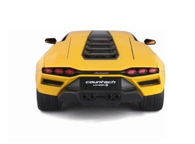 Maisto Lamborghini Countach Yellow Scale Special Edition Model with Display Openable and Working Suspension LPI800-4 1/18 Base, Doors,