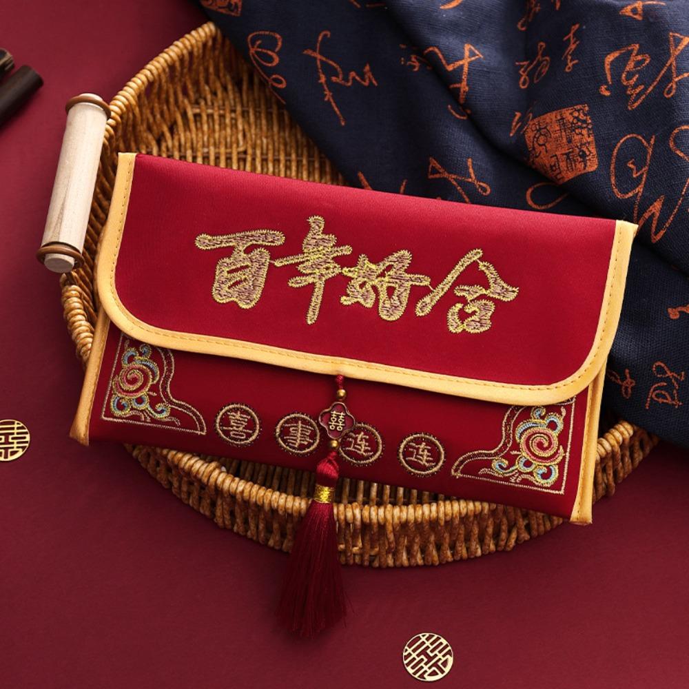 Hongbao New Year Money Envelope Traditional Red Pocket Money Pouch Lucky Money Packet Wedding