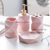 Ceramic Bathroom Wash Set Bathroom Supplies Toothbrush Cup Toothbrush Cup Soap Dish Lotion Bottle Household Toiletries Set