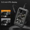 5.0 Inch IPS Screen Industrial Endoscope Camera 8mm HD1080P Sewer Car Piping Inspection Camera Borescope 8 LED Waterproof