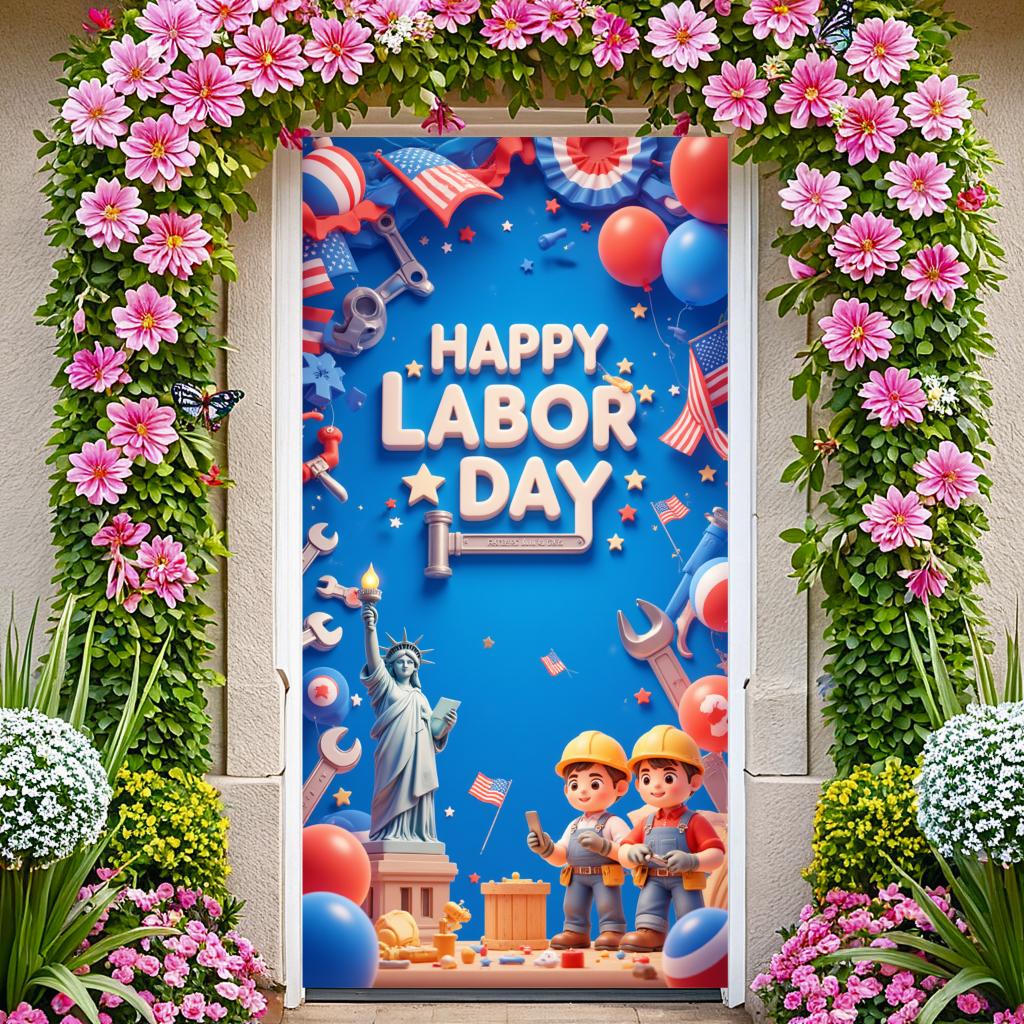 Party Decoration Banner Fabric Celebration Banner Patriotic Design Event Decoration for Patriotic Event American Holiday