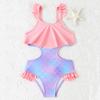 2026 Cute Girls' One-Piece Swimwear - Small & Medium Children's Bikini