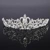 Bridal Princess Austrian Crystal Tiara Wedding Crown Veil Hair Accessory Silver