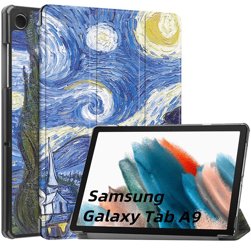 Tablet Case For Samsung Galaxy Tab A9 Plus 11 Inch Case 2023 PU Leather Protective Hard Back Funda For Galaxy Tab A 9 A9 8.7 Tablet Cover