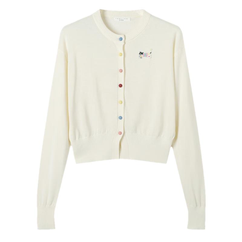 

TonLion Women s Spring Round Neck Cardigan Sweater L