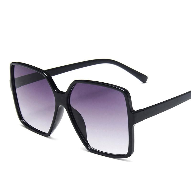 New Oversized Rectangle Sunglasses Women's Fashion Square Sun Glasses Men's Classic Vintage Eyewear Uv400