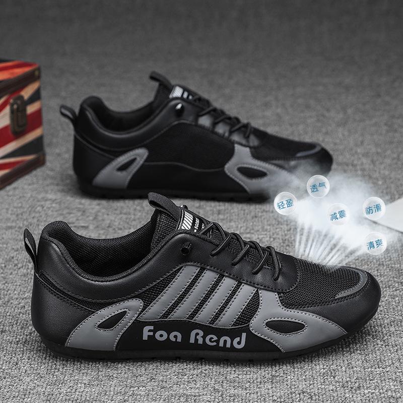 Spring New Waterproof and Non-slip Sports Running Casual Black Labor Insurance Shoes