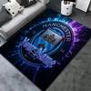 Manchester City F Benutzerdefinierter Name Teppich für Wohnzimmer Schlafzimmer Zuhause Sofa Dekoration Kinder Spielen Rutschfeste Bodenmatte