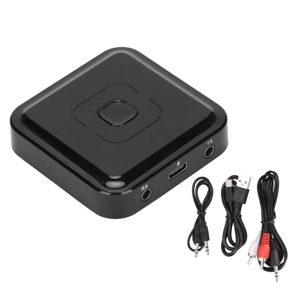 2 in 1 Audioempfänger Sender Bluetooth 5.1 Stereo 3,5mm AUX Cinch-Buchse Drahtloser Audioadapter für Auto TV Kopfhörer