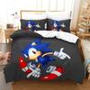 3D Luxurious Teens The Movie Hedgehogs Boy Bedding Set Anime Digital Cartoon Sonic Duvet Cover Comforter Bed Youth Kids Gift