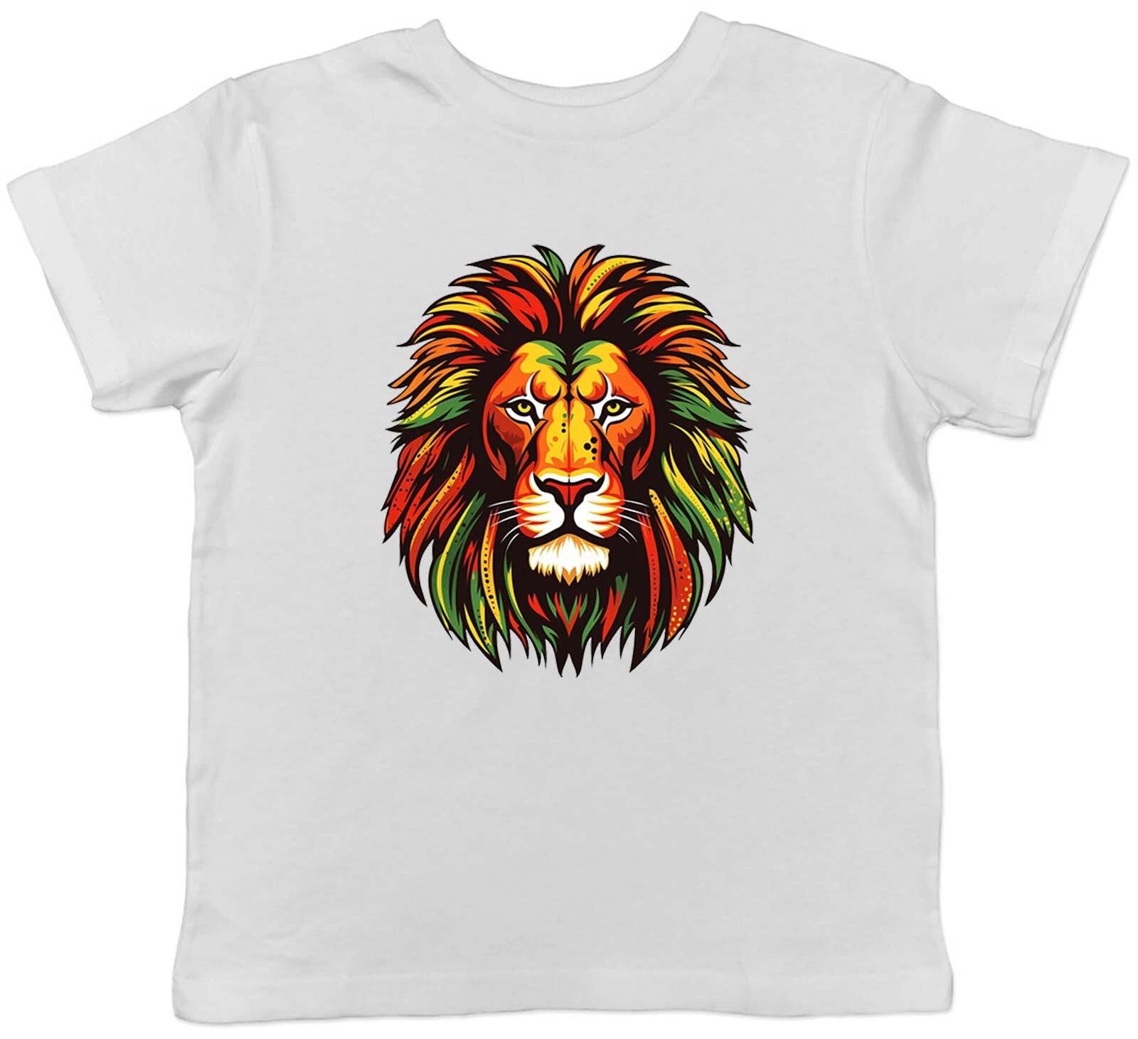 Fierce Lion Kids T-Shirt Reggae Jamaica Rasta Jungle Childrens Boys Girls Gift 160