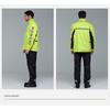 Mens Full Coverage Motorcycle Rain Suit Waterproof Separated Raincoat Pants Heavy Riding