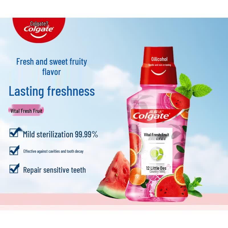 

Colgate Fresh Breath & Gum Care Alcohol-Free Mouthwash