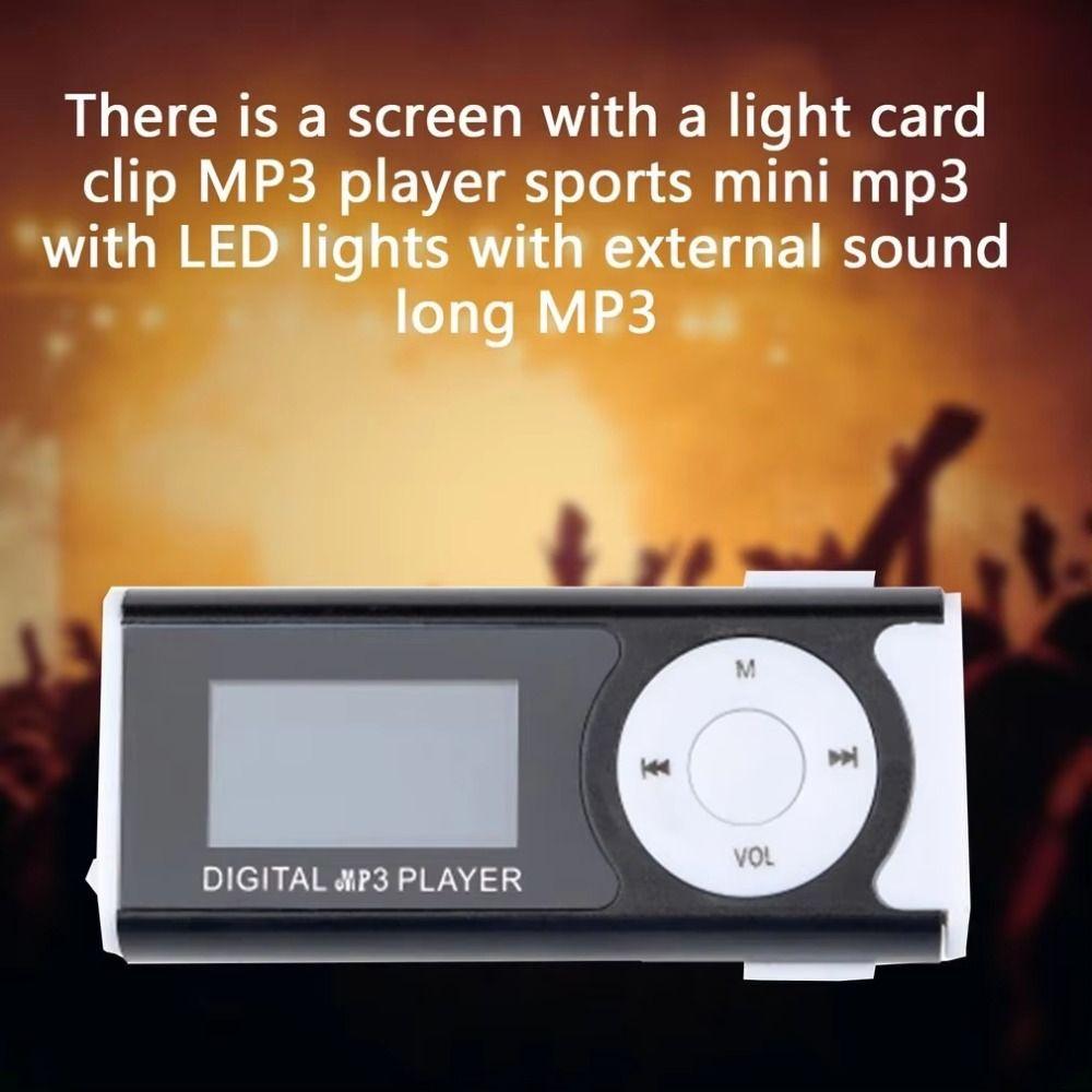 Verlustfreier tragbarer Mini-MP3-Player mit LCD-Bildschirm, Walkman für Schüler, Sport
