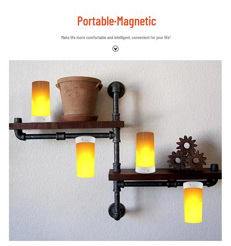 Gravity-Sensing Flame Decorative Table Lamp with Remote-Controlled Atmosphere Adjustment