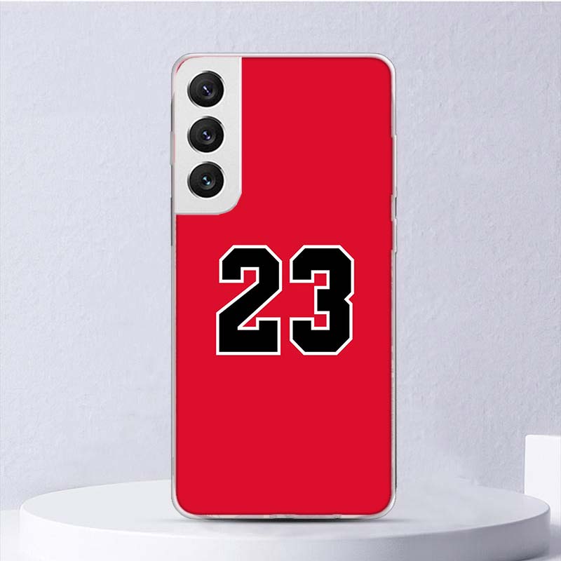 Basketball 23 24 Number Soft Case For Samsung Galaxy S22 S21 Ultra S20 FE S10 Plus Phone Cover S9 S8 + S10E S7 Edge S6 Funda Coq