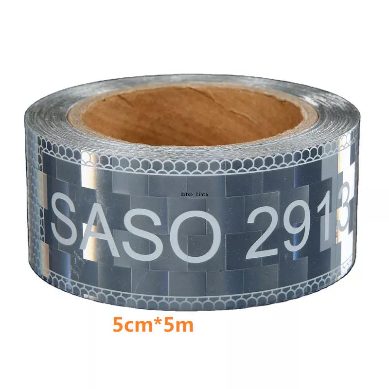 

5 см/7,5 см/10 см*5 м SASO 2913 белые красные желтые светоотражающие ленты наклейки водонепроницаемая отражающая прочная клейкая пленка для Ближнего Востока