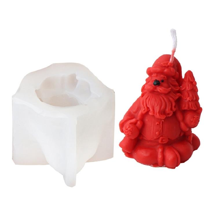

Multifuntional Silicone Candle Mold Crafting Molds Christmas Theme Hand-Making Supplies Present for Crafting Enthusiasts