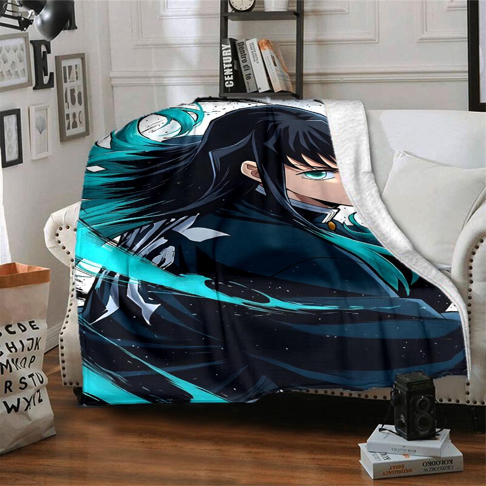 1 Stück Tokitou Muichirou Decke, Geschenk, für Männer und Frauen, Weiche Decke, Gut für Schlafsofa Couch Reisen, Leichte Flanelldecke