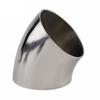 19/25/32/34/38/45/48/51/57/63/76/102 Mm OD Butt Welding 45 Degree Elbow SUS 304 Stainless Steel Sanitary Pipe Fitting DIY (63mm X 2mm)