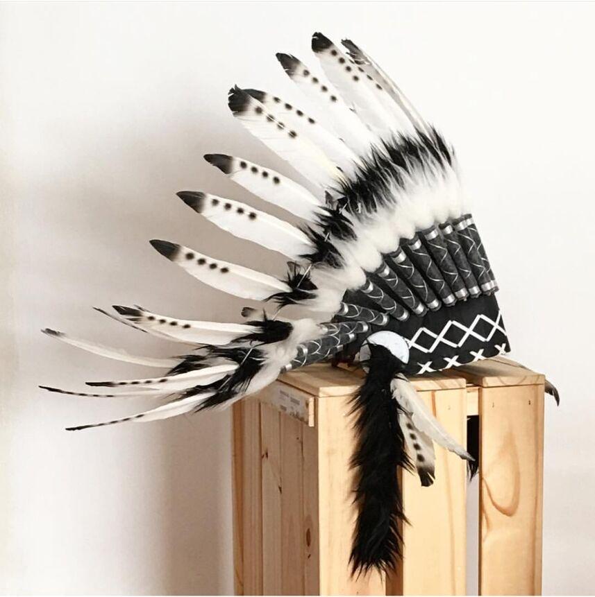 Children's Indian Chief Feather Headdress Prop for Parties