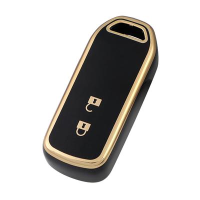 Kinotaka Honda N-WGN Car Smart Key Case 2 Button NBOX N-VAN N-ONE N Wagon N One TPU Key Cover (Black)