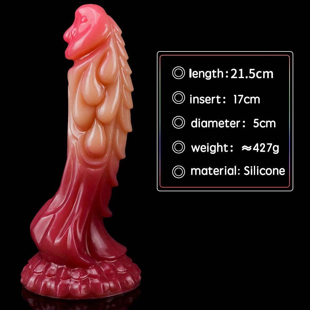 Supersize Stimulation Simulation Gradient Silicone Dildo Female Use Abnormity Simulation Phallus Female Sex Toys Masturbator